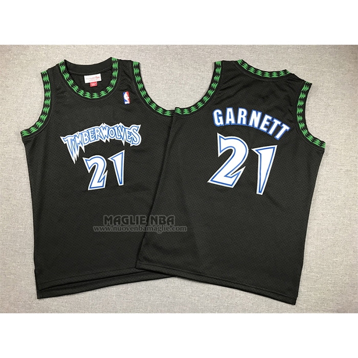 Maglia
 Kevin Garnett NO 21 Bambino
 Minnesota Timberwolves Hardwood Classics Throwback 1997-98 Nero
